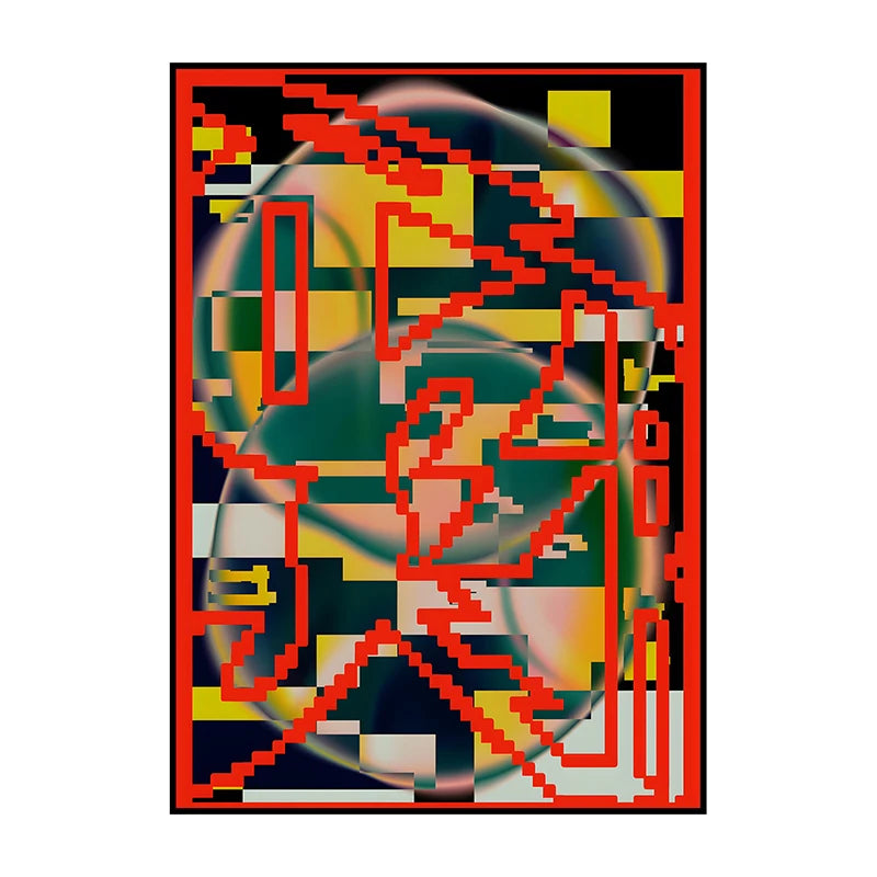 Vintage Abstract Canvas Wall Art Poster