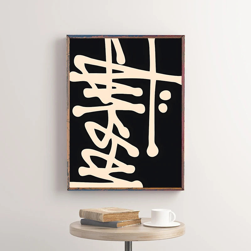 Vintage Abstract Canvas Wall Art Poster