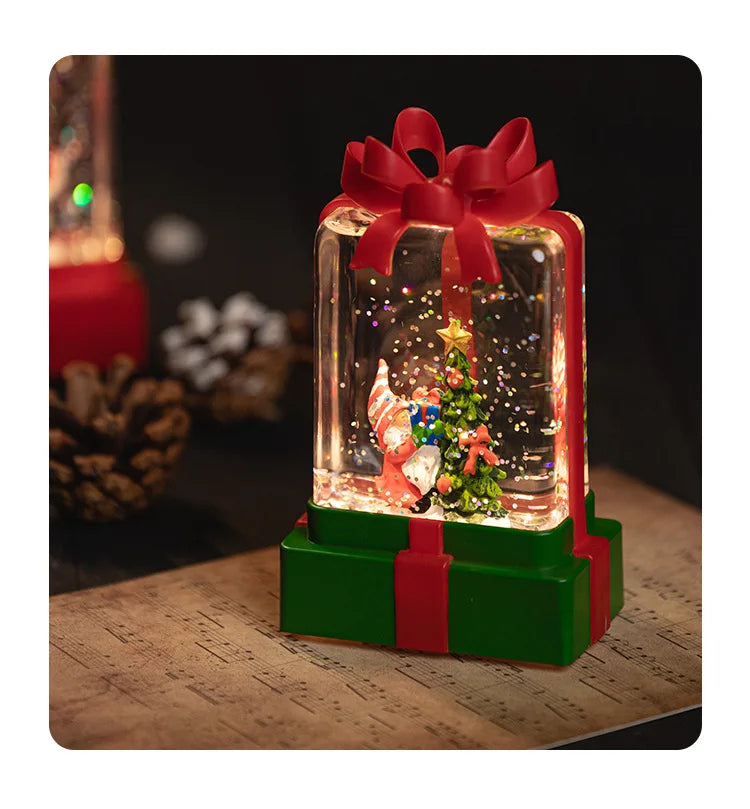Christmas Snow Crystal Ball Night Light