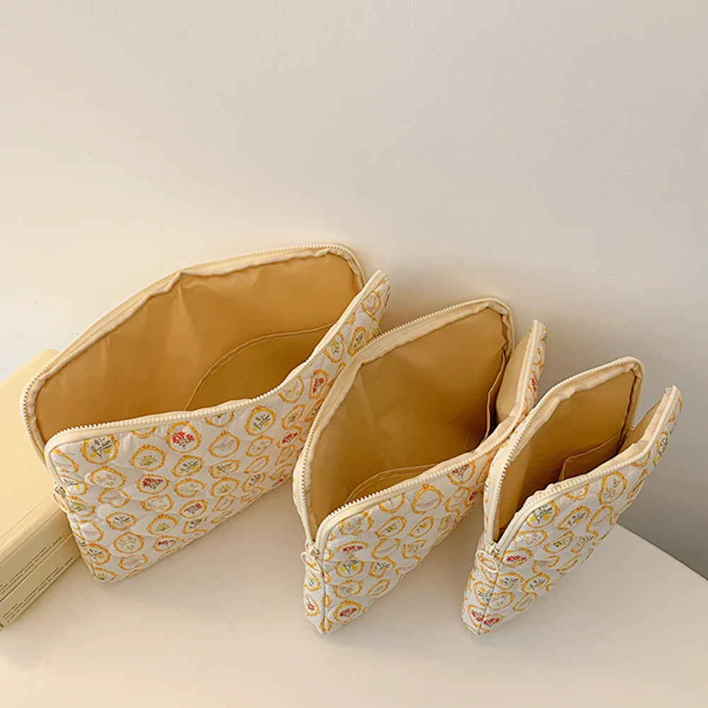 11/13/15 Inch Flower Pattern Laptop Sleeve Case Bag Shockproof Computer Cover Bag Laptop Protective Bag for MacBook Air Ipad