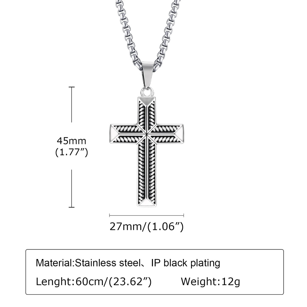 SteelFaith Cross Necklace