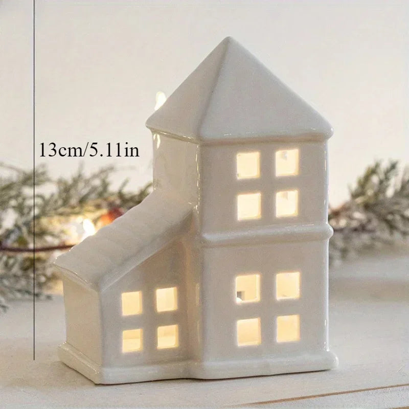 Frosted Glow Ceramic House