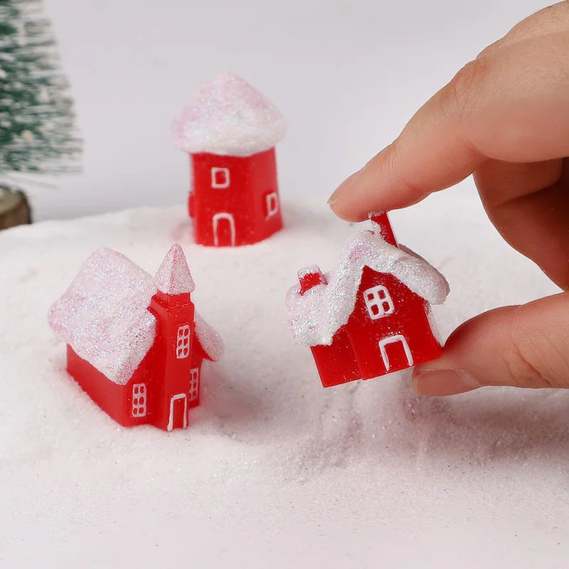 Snowy Cottage Village Figurines