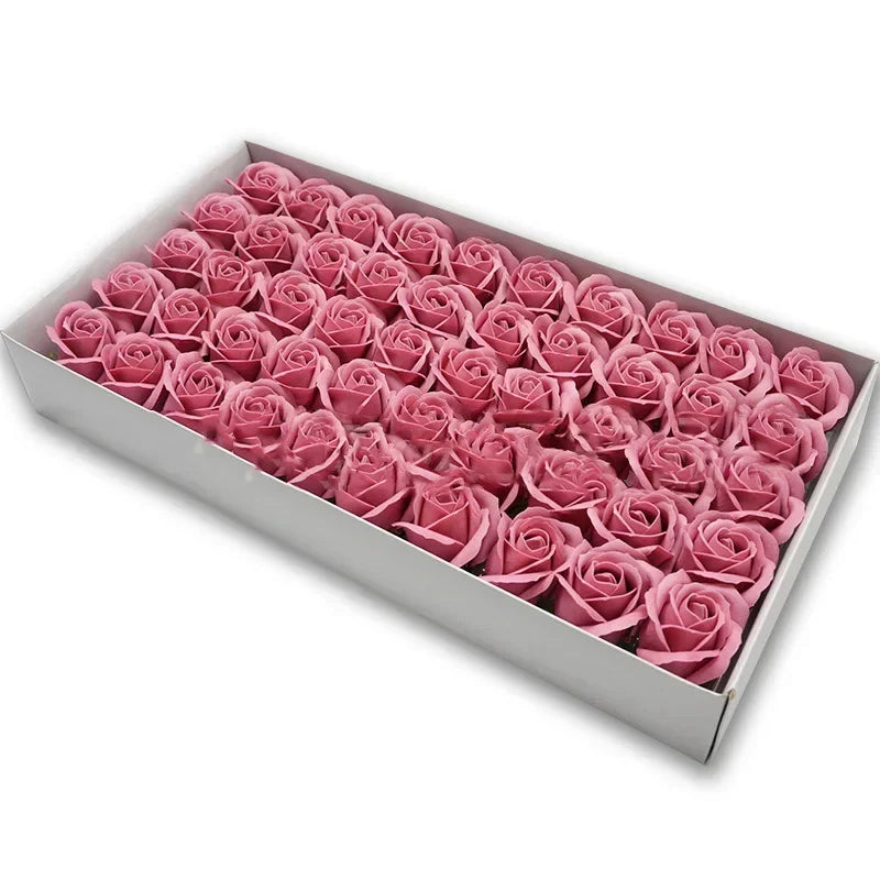 50pcs Artificial Rose Heads