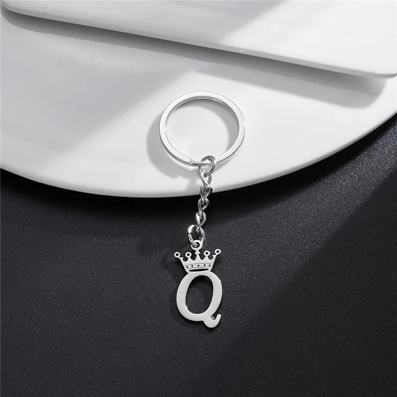 Royal Initial Keychain Charm
