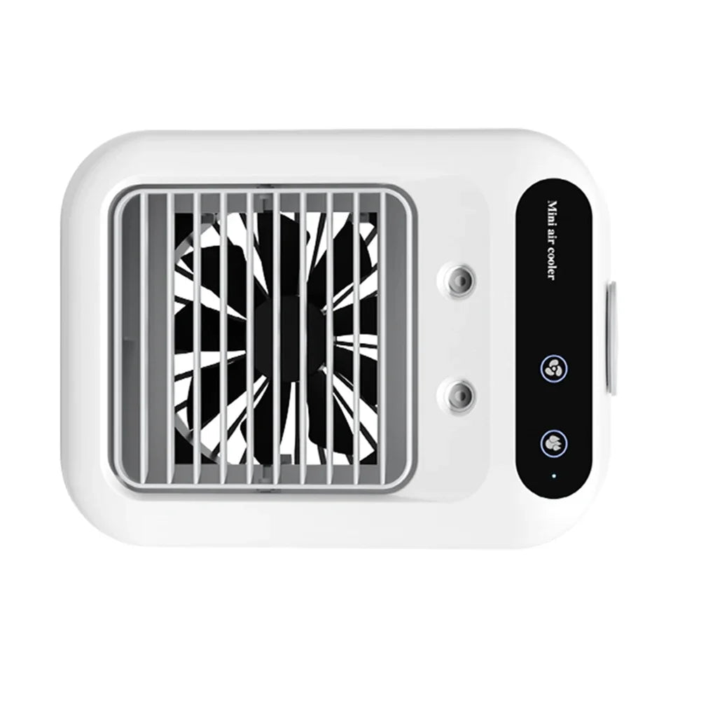 USB Mini Air Conditioning Fan & Humidifier – Portable Cooling Chiller