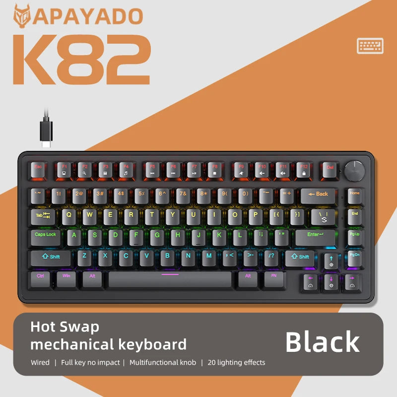 APAYADO 75% Wired Mechanical Gaming Keyboard