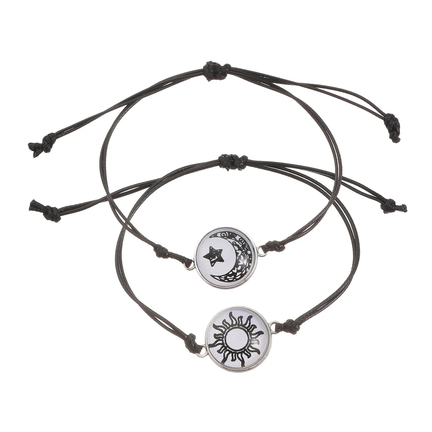 Luminous Sun & Moon Couple Bracelets