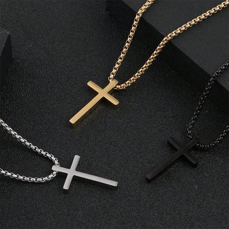 Simple Cross Necklace for Men