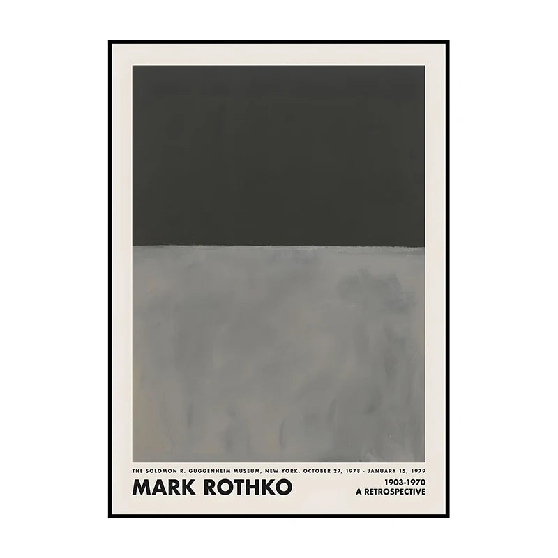 Vintage Abstract Canvas Wall Art Poster