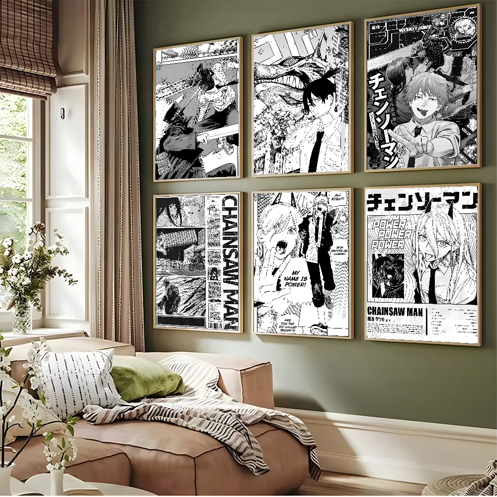 Chainsaw Man Anime Poster – Waterproof Wall Art