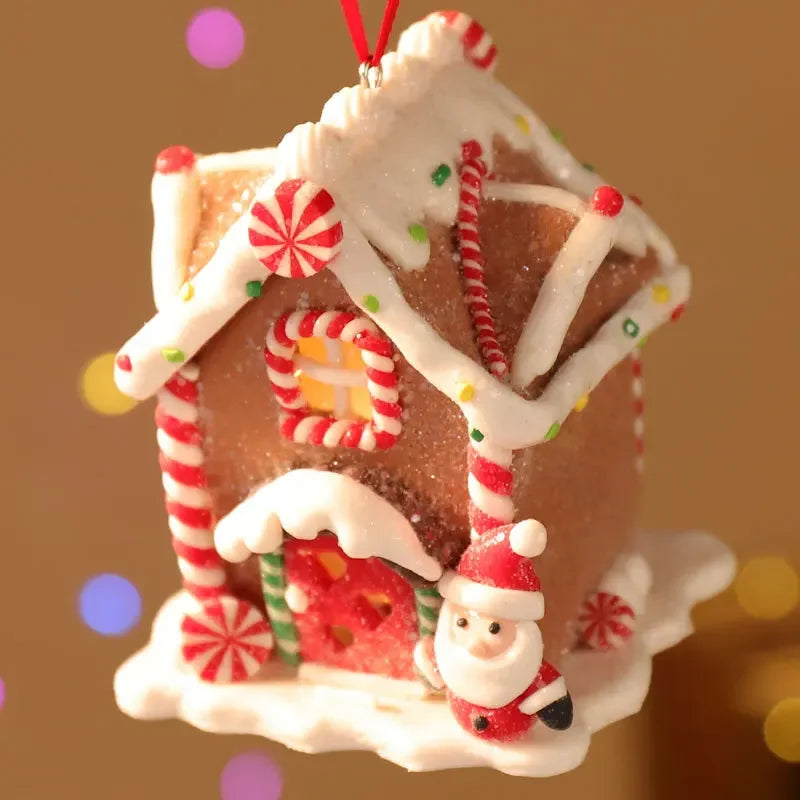 LED Light Christmas Gingerbread Small House