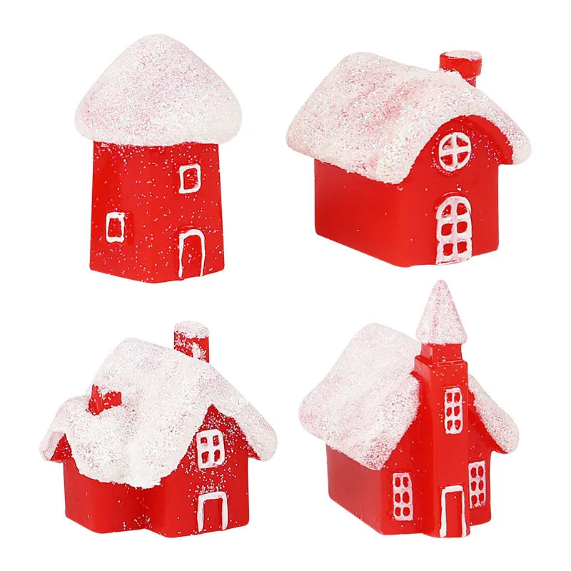 Snowy Cottage Village Figurines