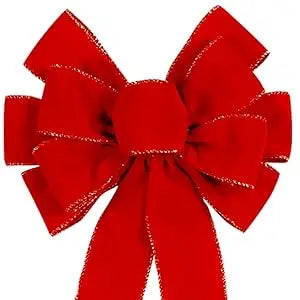 Red Christmas Bows Outdoor Decorations