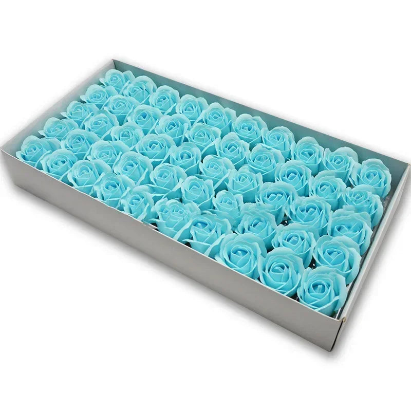 50pcs Artificial Rose Heads