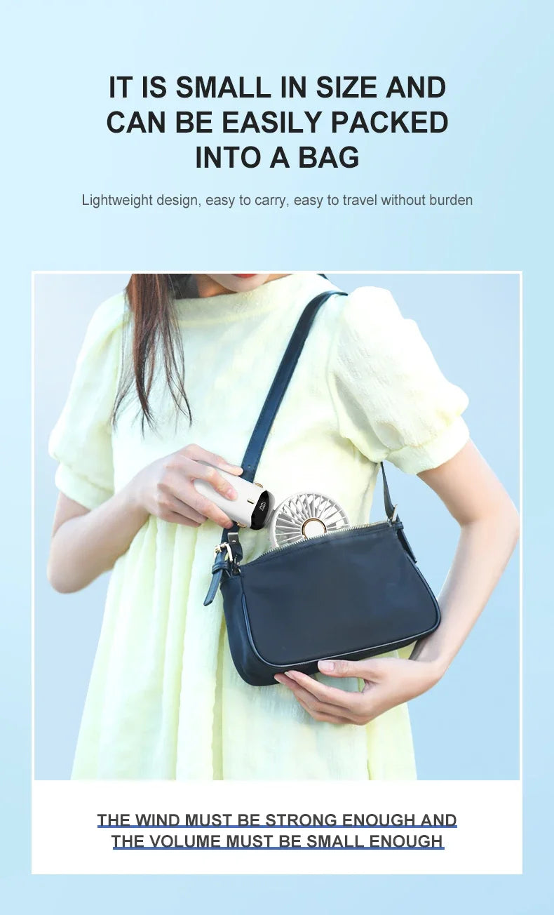 Portable Handheld & Neck Fan with Phone Holder