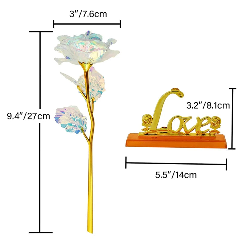 24K Gold Foil Rose – Eternal Valentine’s Gift
