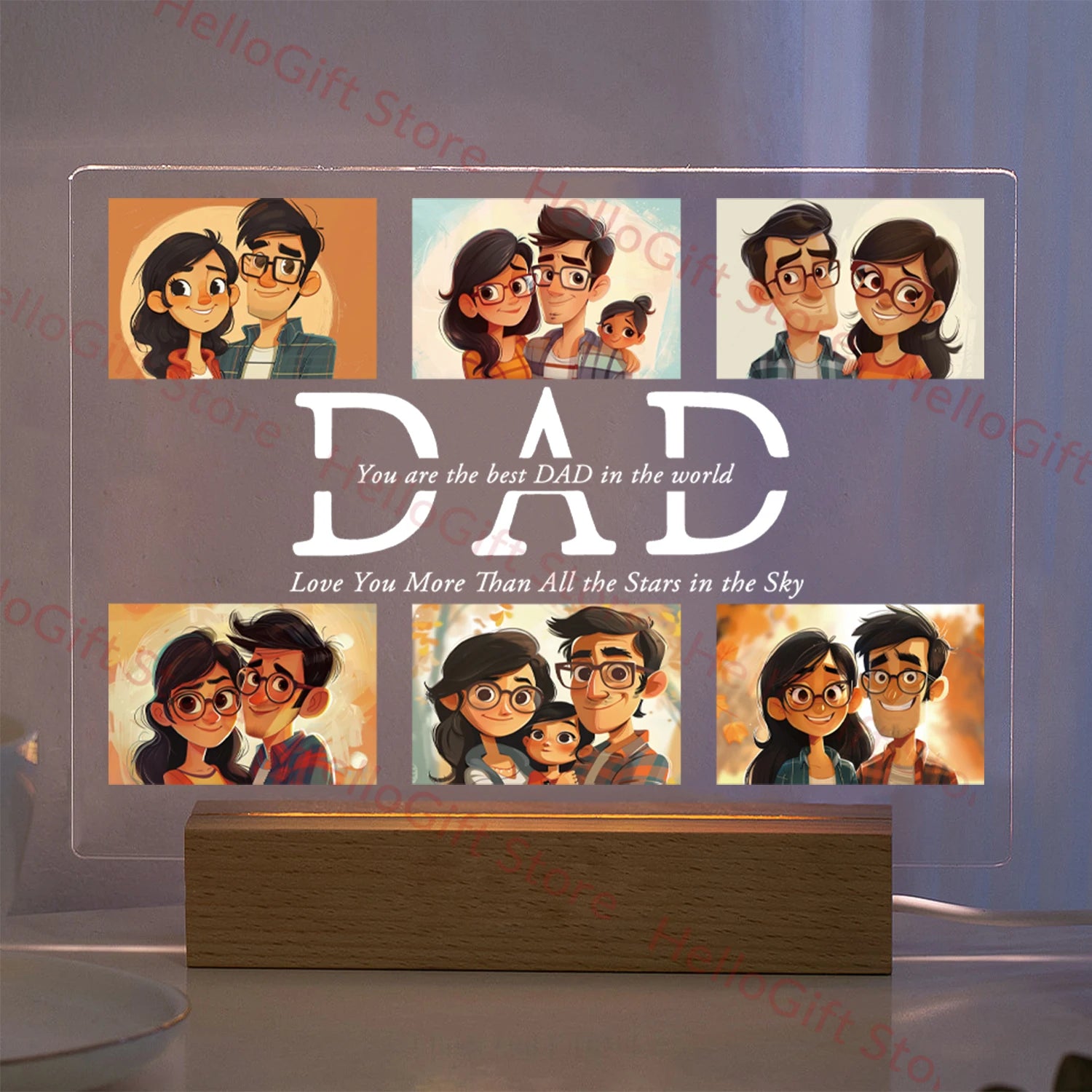 Memory Glow 3D Personalized Night Light