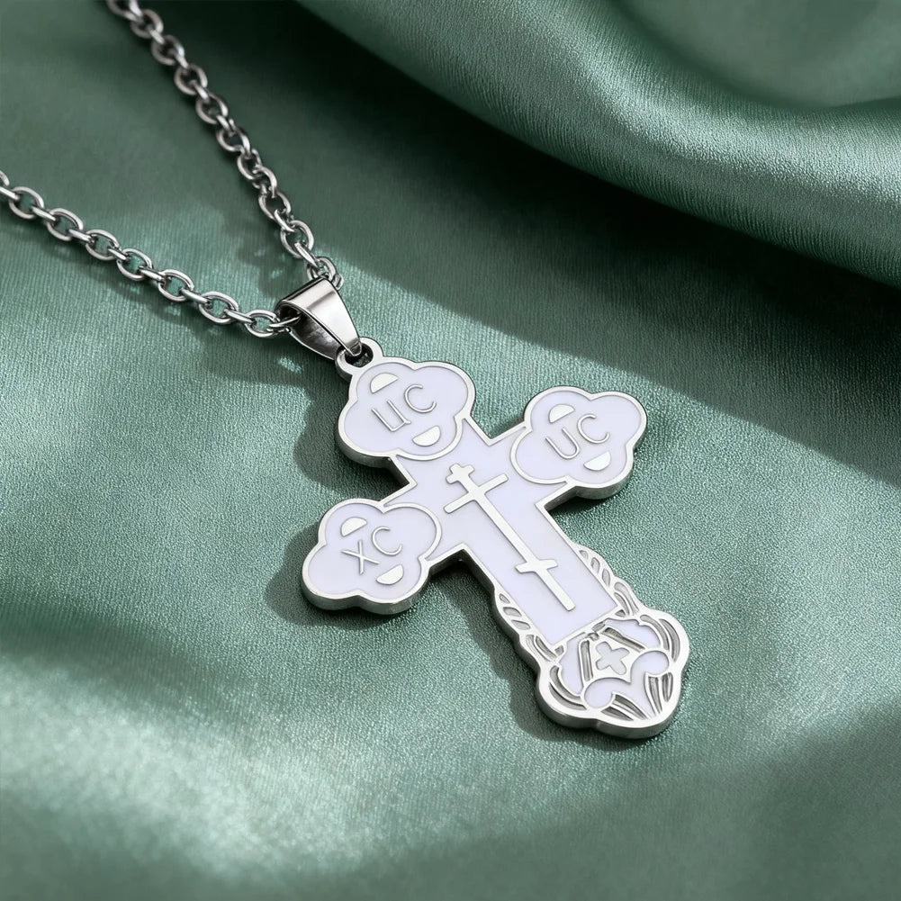 Eastern Orthodox Cross Necklace
