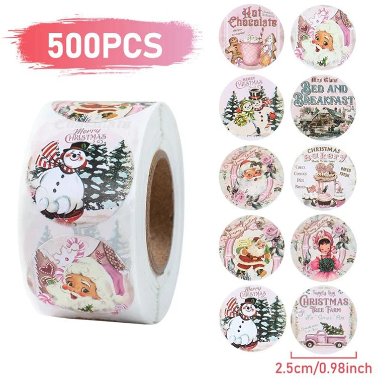 500Pcs Christmas Stickers Set