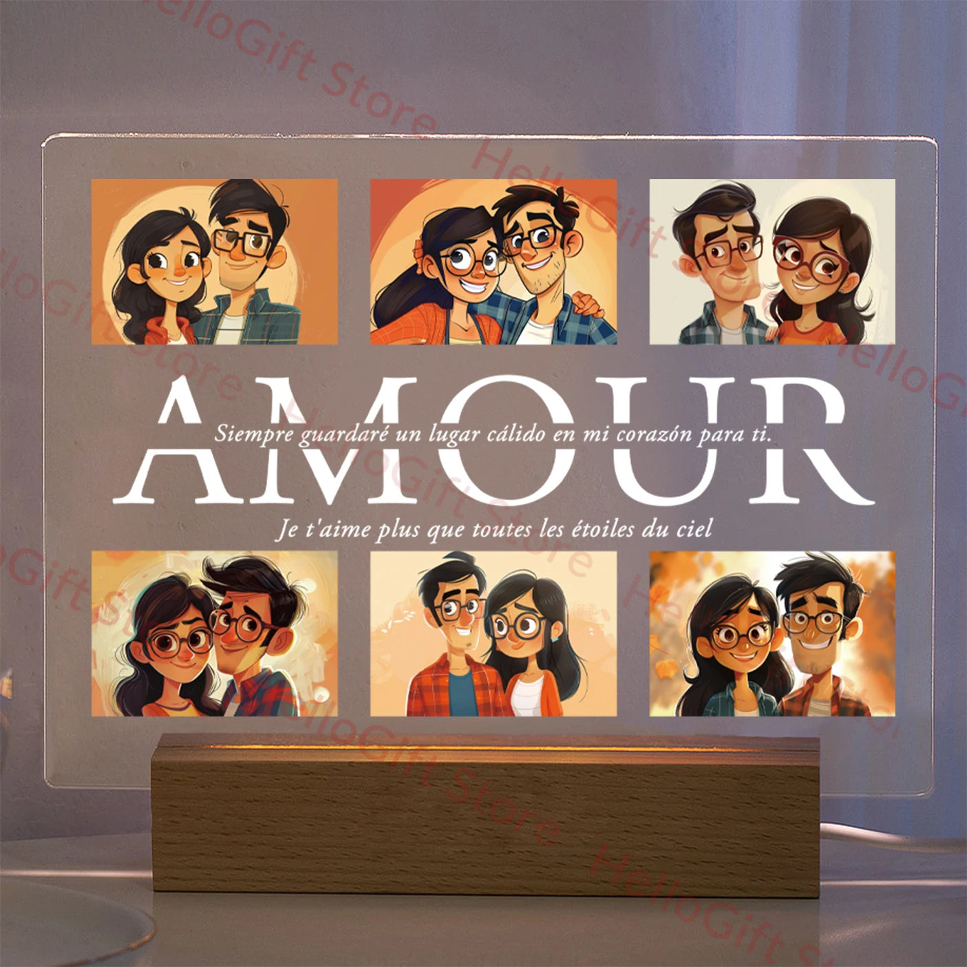 Memory Glow 3D Personalized Night Light