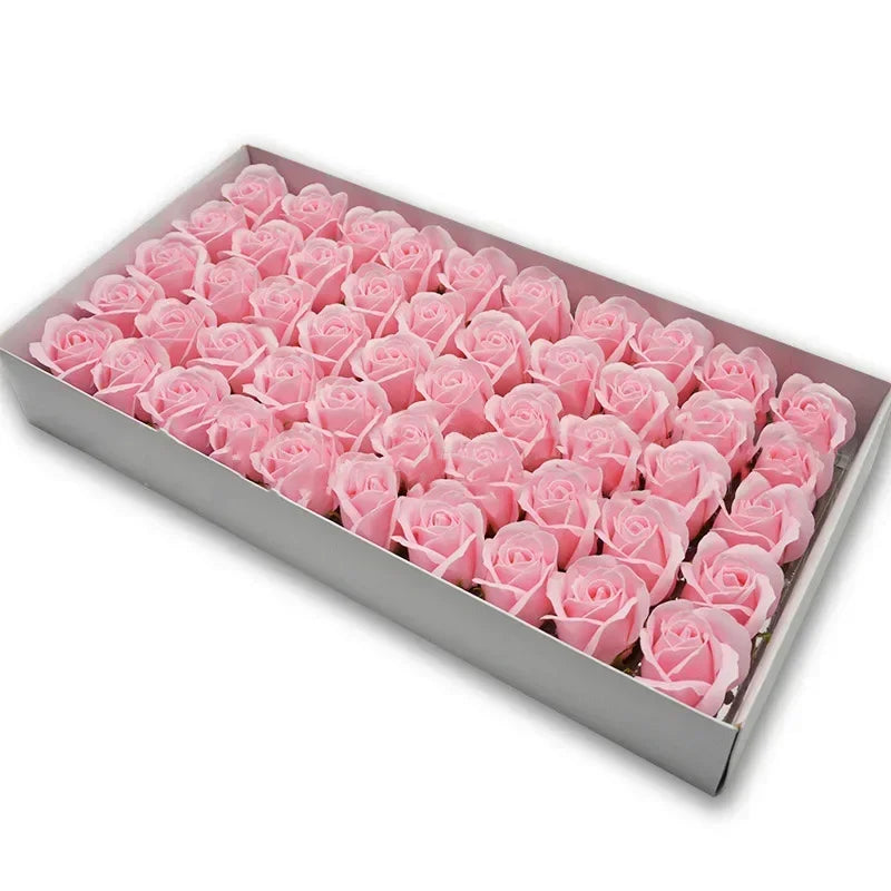 50pcs Artificial Rose Heads