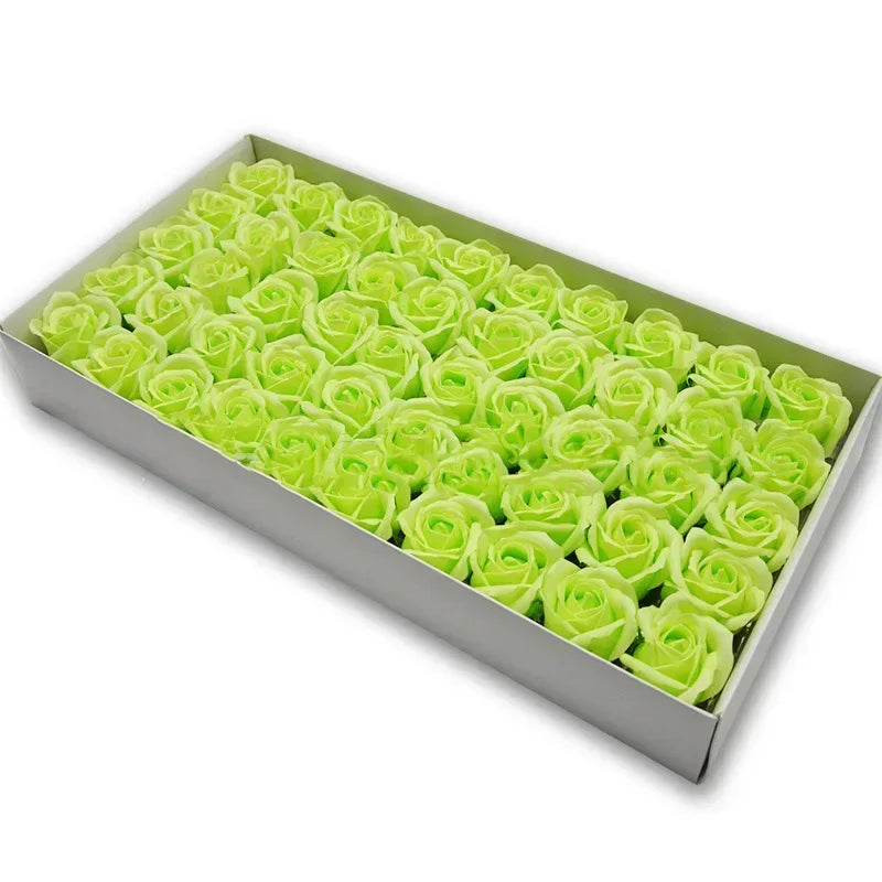 50pcs Artificial Rose Heads