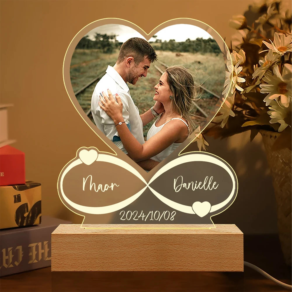 Custom Love Frame Anniversary Gift for Couples