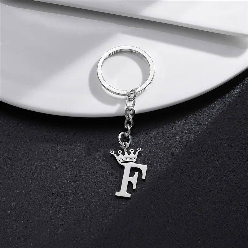 Royal Initial Keychain Charm