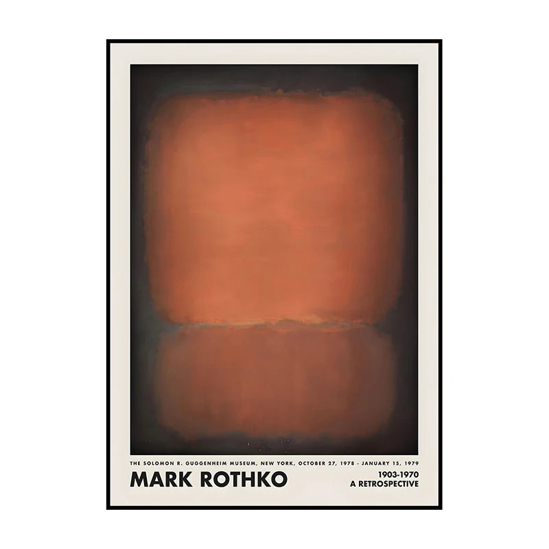 Vintage Abstract Canvas Wall Art Poster