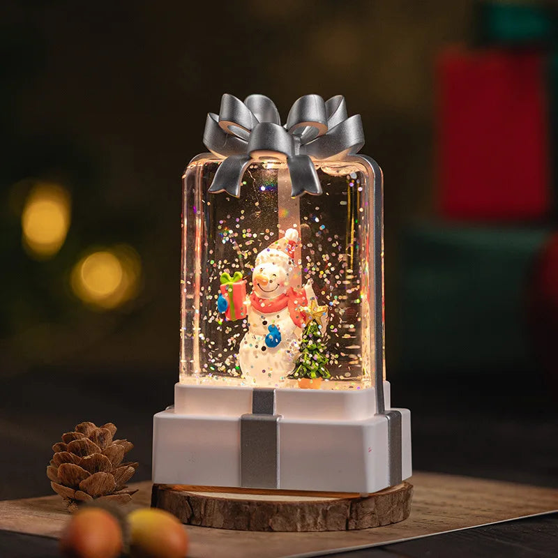 Christmas Snow Crystal Ball Night Light