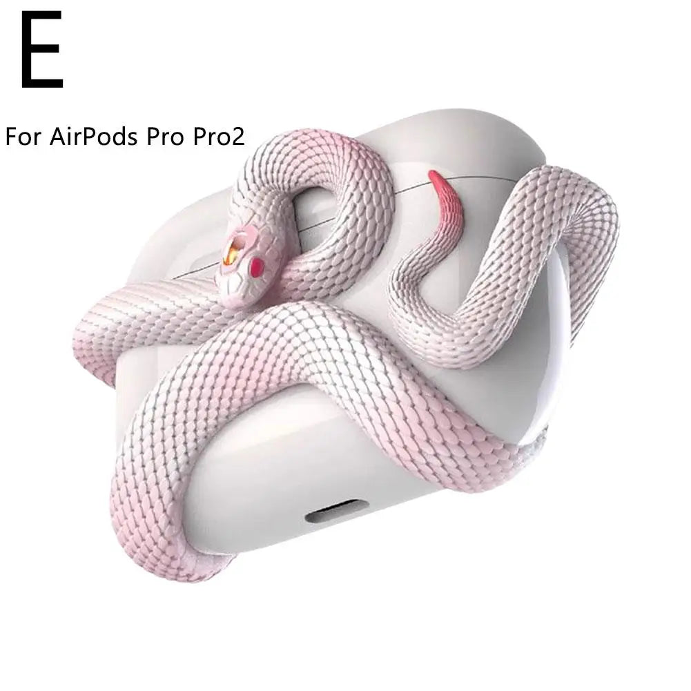 Snake-Shaped Protective Case for AirPods Pro/2/3