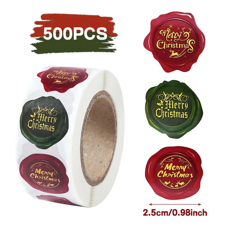 500Pcs Christmas Stickers Set