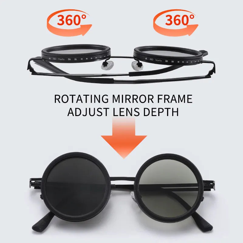 Rotatable Color-Adjustable Sunglasses