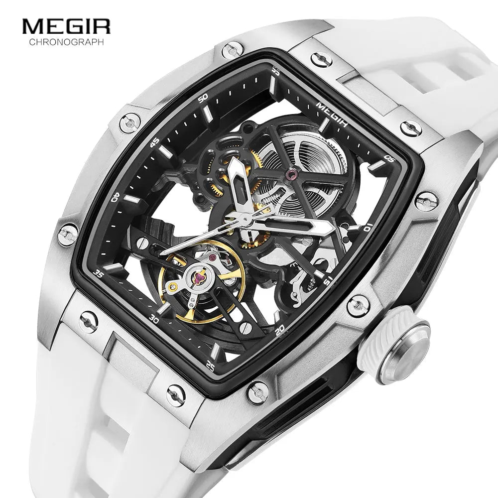 MEGIR Men's Skeleton Sport Watch
