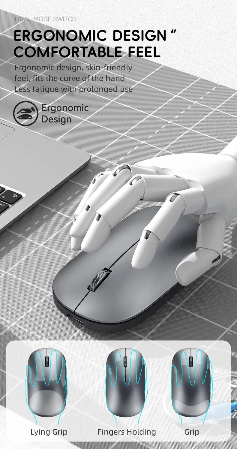 Xiaomi Wireless Mouse Type-C Charging Silent Click Portable Office Ergonomic Laptop Universal Lightweight Office Game No-Noise