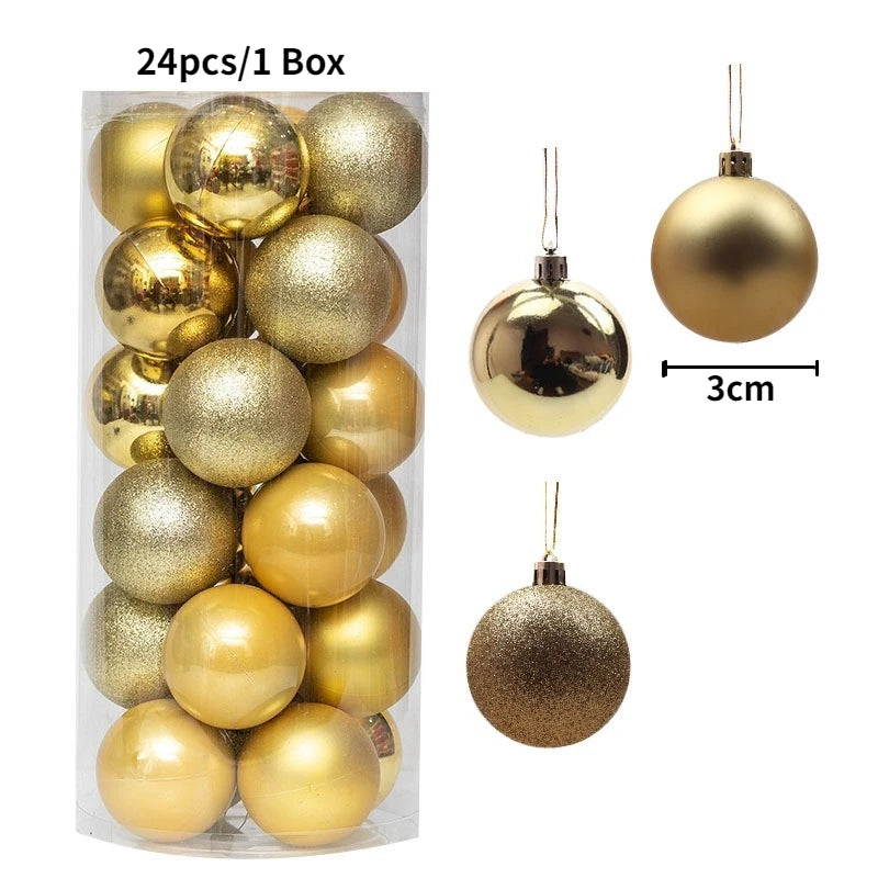 Elegant Xmas Tree Decorations for Home, Party, and New Year 2026 Décor