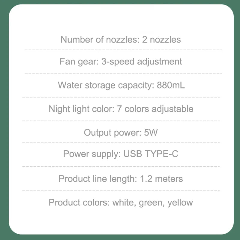 Portable USB Liquid Air Cooler & Humidifier