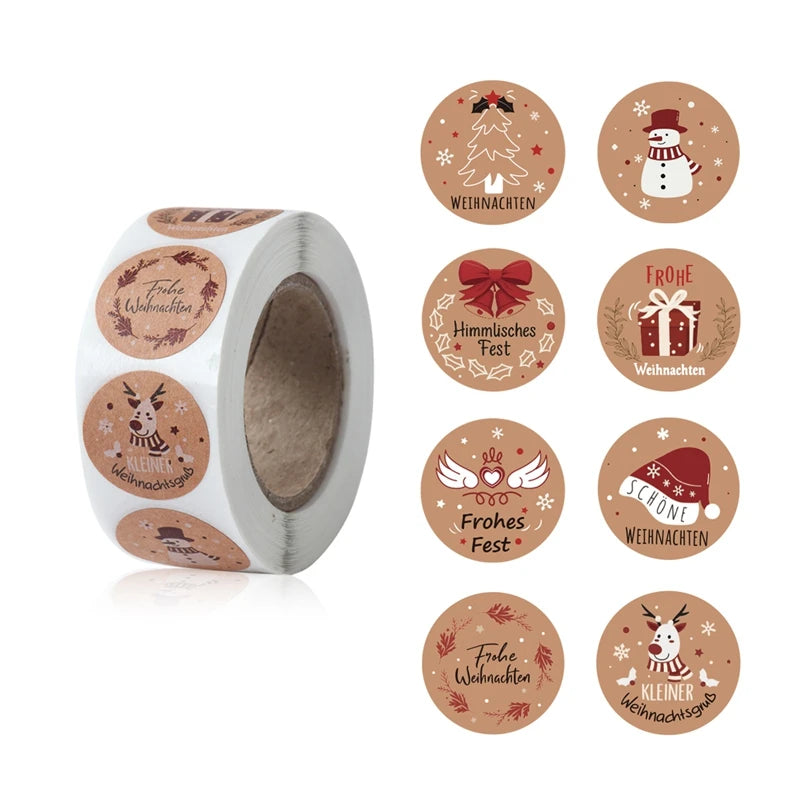 500Pcs Christmas Stickers Set