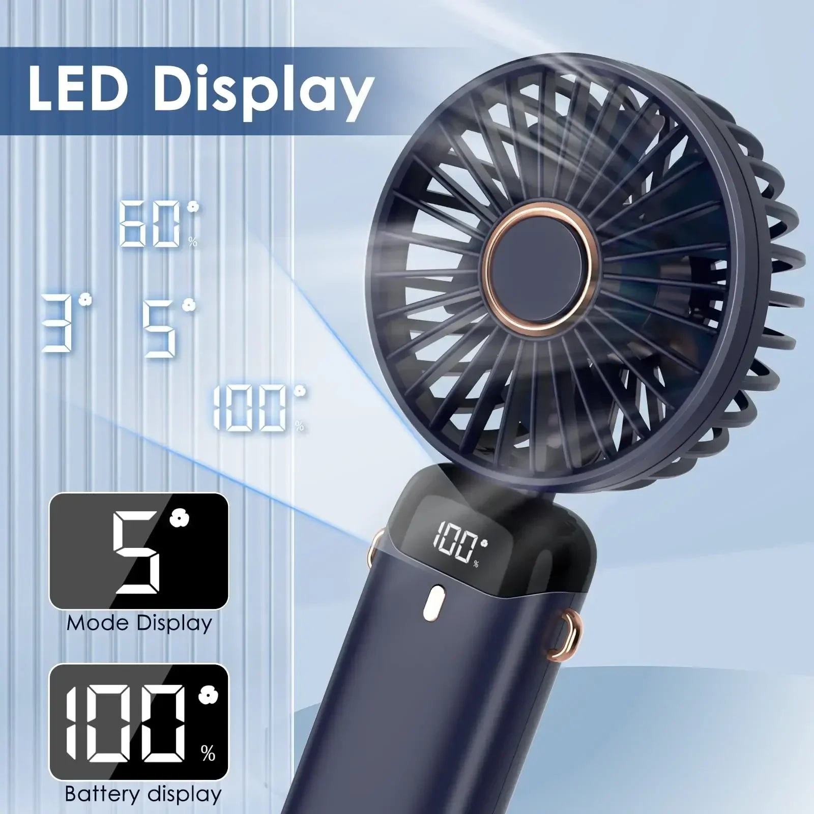 Portable Handheld & Neck Fan with Phone Holder