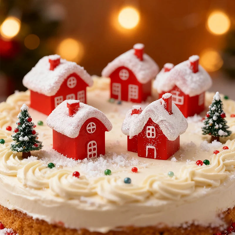 Snowy Cottage Village Figurines