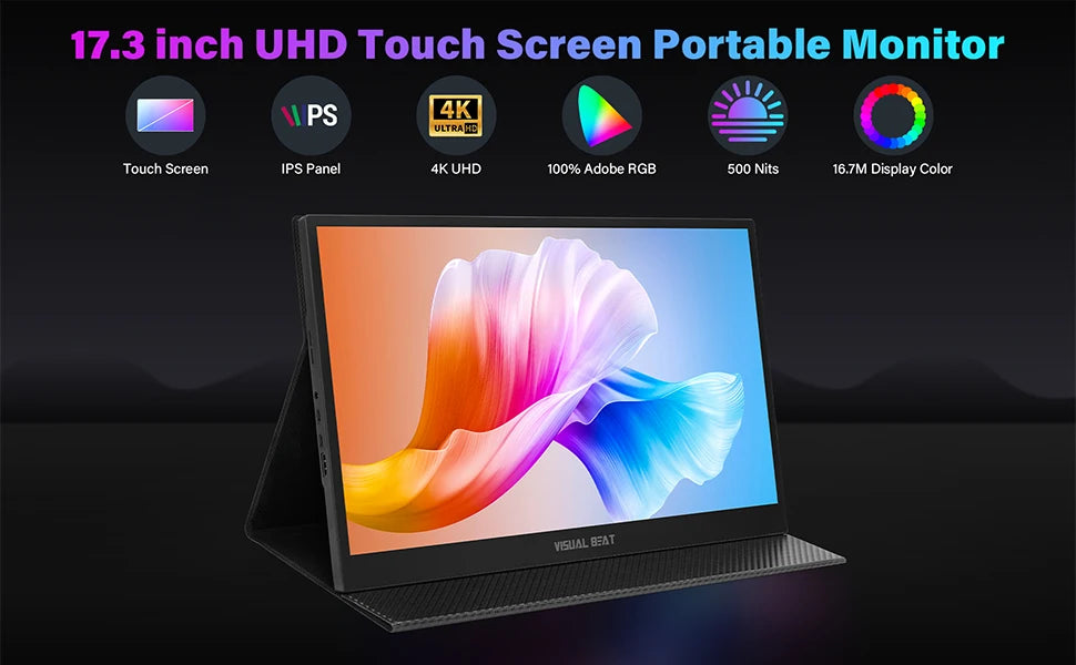 17.3" 4K Portable Touchscreen Monitor