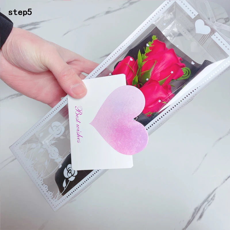 Rose Soap Flower Bouquet Gift Box