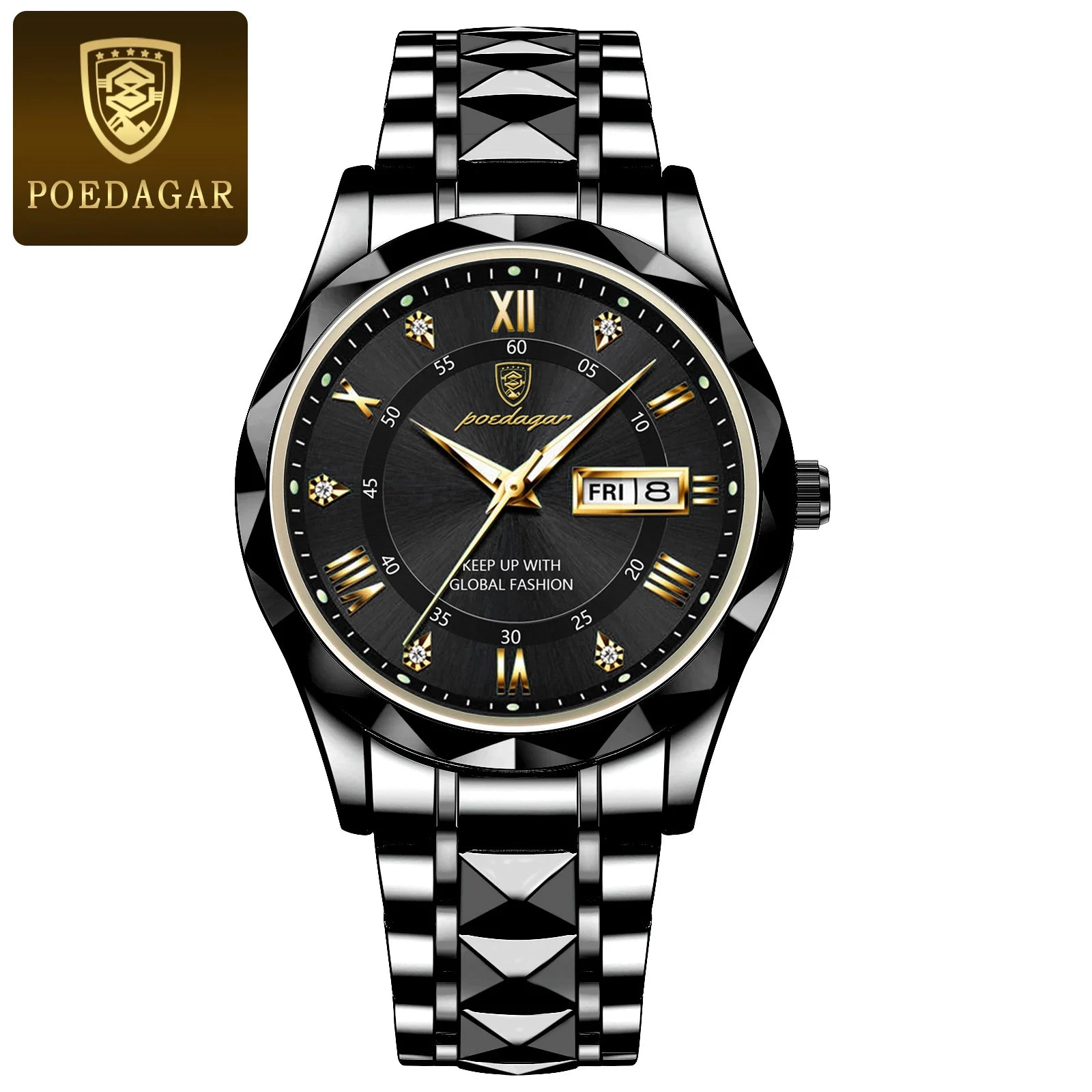 POEDAGAR Business Sport Luxury Men's Watch