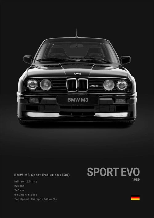 Luxury Sports Cars Canvas Wall Art Poster