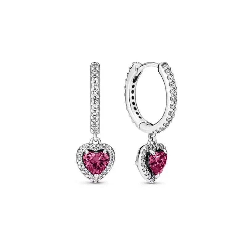 Radiant Heart Sterling Silver Earrings
