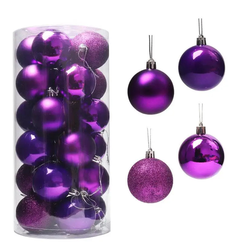 Holiday Christmas Ball Ornaments Set – 24PCS