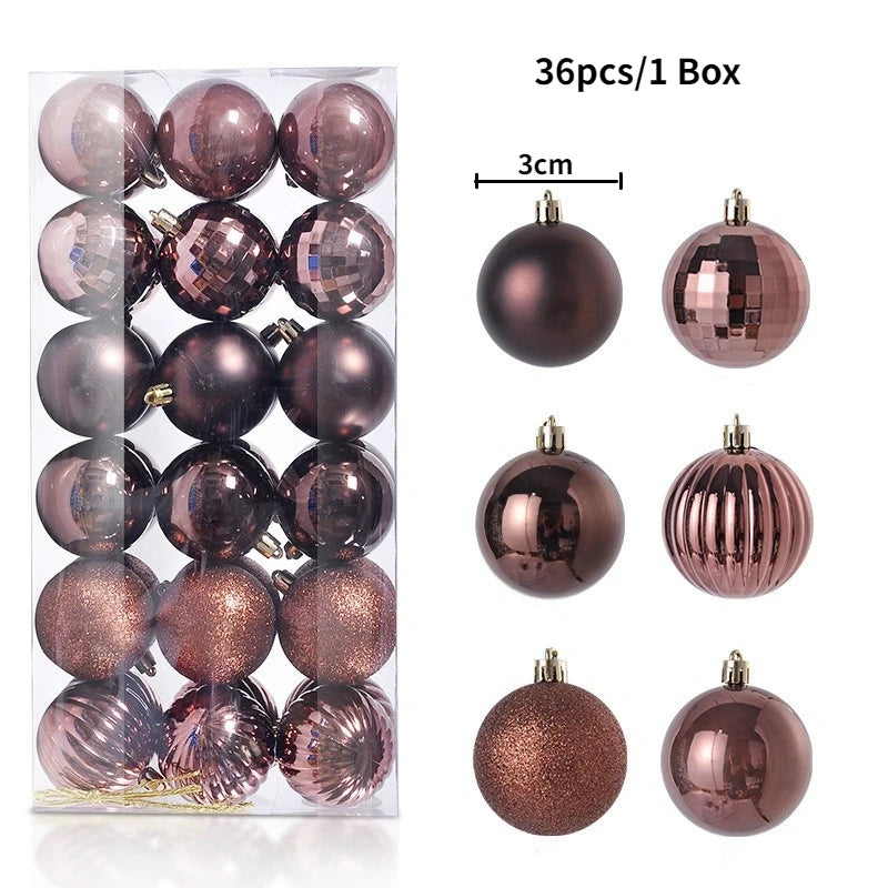 Elegant Xmas Tree Decorations for Home, Party, and New Year 2026 Décor