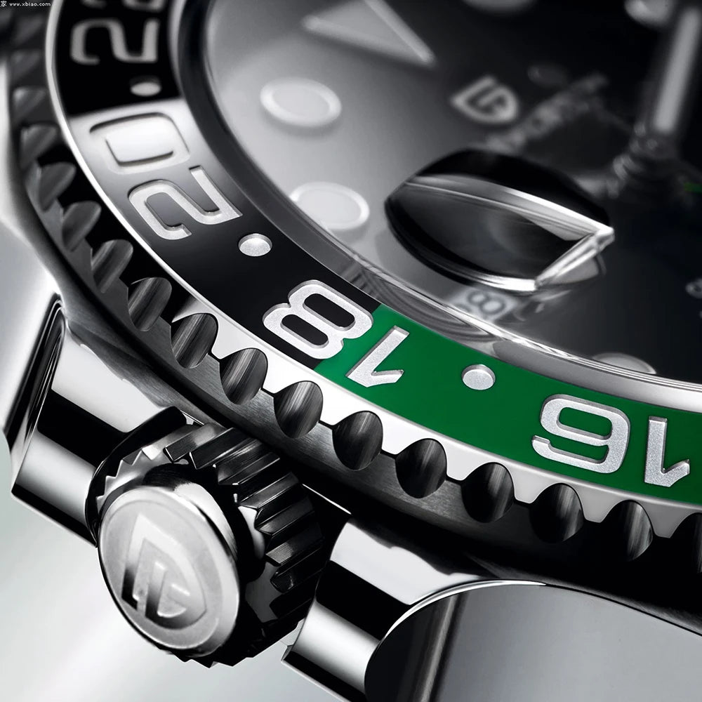 Luxury Automatic GMT Watch – 40MM Sapphire Steel Precision