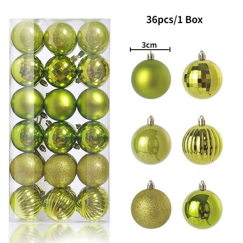 Elegant Xmas Tree Decorations for Home, Party, and New Year 2026 Décor